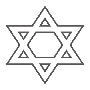 David 'in Yıldızı logosu Yaratıcı sembol Yıldız ikonu çizimi