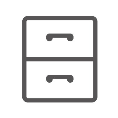 Dolap. Web simgesi basit illüstrasyon