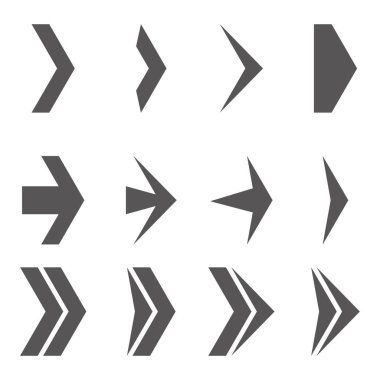 Beyaz arka plan vektör çizim üzerinde ayarla ok simgesi