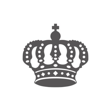 Taç simgesi, logo, vektör illüstrasyonu