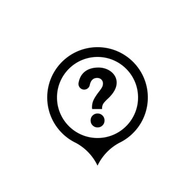 Soru işareti simgesi. vektör illüstrasyonu