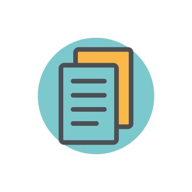 belge simgesi vektörü web ve mobil uygulama tasarımınız için beyaz arkaplanda izole edildi, pano logosu kavramı