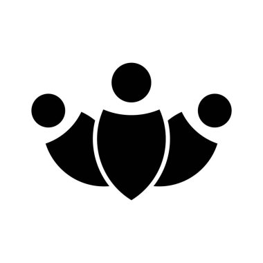 insanlar takım çalışması ikonu vektör illüstrasyon tasarımı