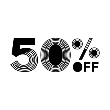 % 50 indirimli vektör