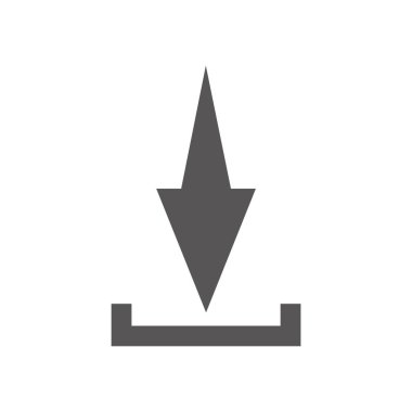 Simge indir. vektör illüstrasyonu 