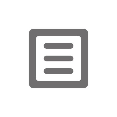 Menü simgesi vektör çemberi. Web ve uygulama tasarımı