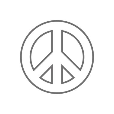 Barış Sembolü Simge Vektörü
