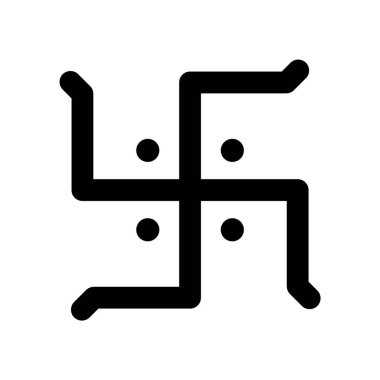 Hindu gamalı haç sembolü vektörü