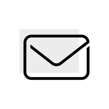 İleti simgesi. Posta sembolü. Vektör