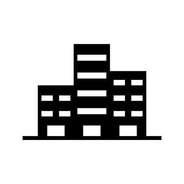 Şehir inşaatı logo vektör simgesi tasarımı yapılıyor