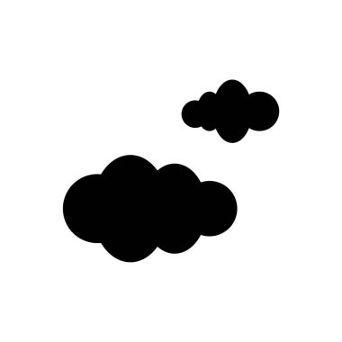 Bulut simgesi. Vektör illüstrasyonu 