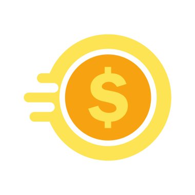 Simge para vektörü. Bozuk para sembolü