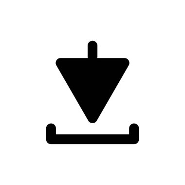 Beyaz arkaplana simge vektör illüstrasyonunu indir