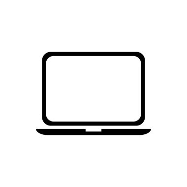 Dizüstü bilgisayar simgesi vektör çizimi