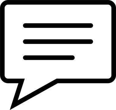 İleti simgesi. Posta sembolü. Vektör