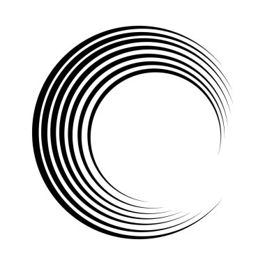 Çember logo tasarımı şablon çizimi