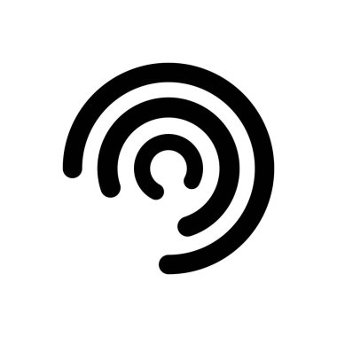 Çember logo tasarımı şablon çizimi