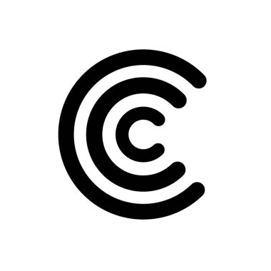 Çember logo tasarımı şablon çizimi