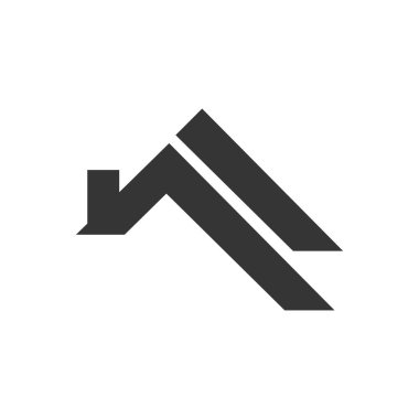 Çatı evi simgesi logo taşıyıcı tasarımı