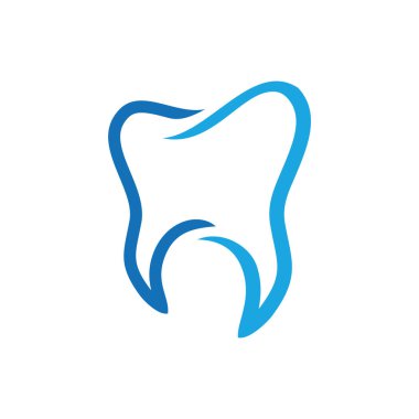 Diş Simgesi Diş Kliniği logosu Yaratıcı Sembol kavramı Soyut Vektör İllüstrasyonu