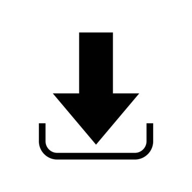 Beyaz arkaplana simge vektör illüstrasyonunu indir