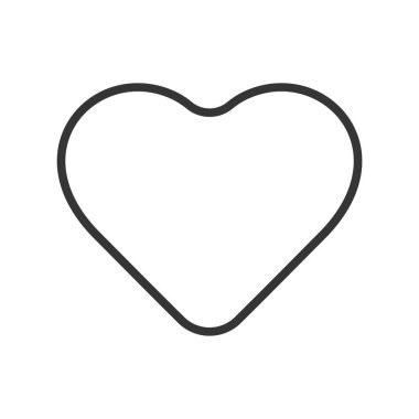 Kalp ikonu vektör illüstrasyonu