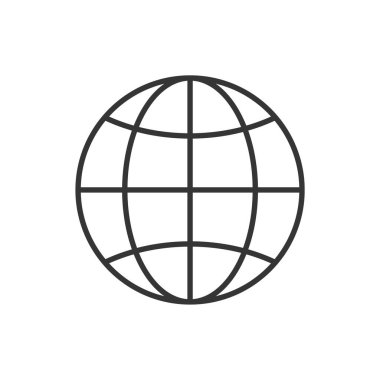 Küresel simge vektör illüstrasyonu