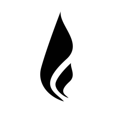 Duman sıcak vektör simgesi