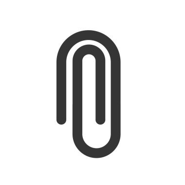 Ekleme, ekleme, klipsleme simgesi vektörü