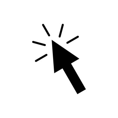 Ok simgesini tıklatın. Vektör çizim 