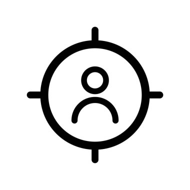 Hedef izleyici simgesi vektörü