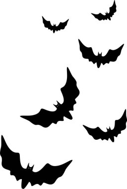 Cadılar bayramı yarasa ikonu. vektör illüstrasyonu 