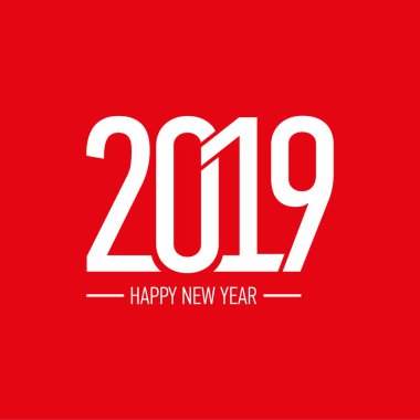 2019 Mutlu Yıllar Takvim Tasarımı, Kutlama Kartı veya Sezonluk İlanlar