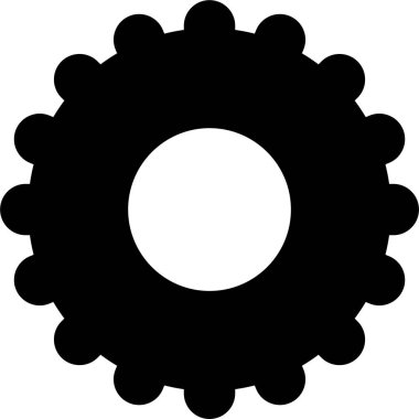 Çarklı. Web simgesi basit illüstrasyon