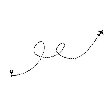 Uçak ikonu. Uçuş sembolü. vektör illüstrasyonu