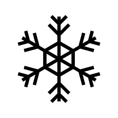 Kar Tanesi simgesi kar logo vektörü