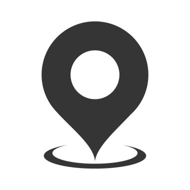 Konum haritası simgesi vektörü