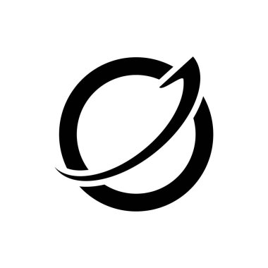 Ok logosu vektör illüstrasyonlu dünya 