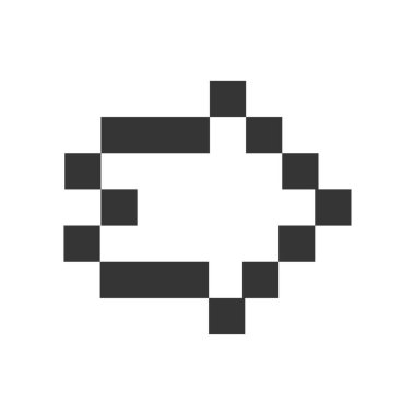 Piksel Ok Simgesi vektör çizimi