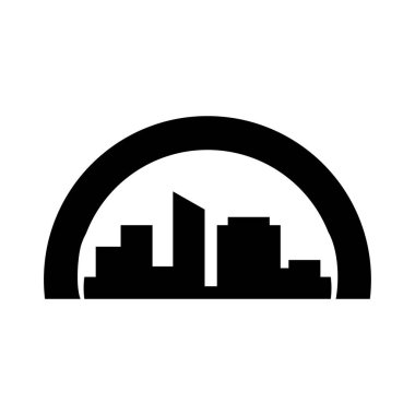 Şehir simgesi Emlak, Logo tasarım vektörü