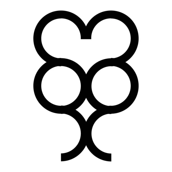 Логотип Дерева Концепція Креативного Символу Мінімалістичний Абстрактний Значок Природи Векторні — стоковий вектор