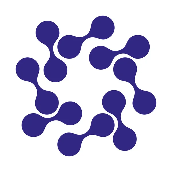 Bağlantı Noktaları Logo Simgesi Vektörü — Stok Vektör