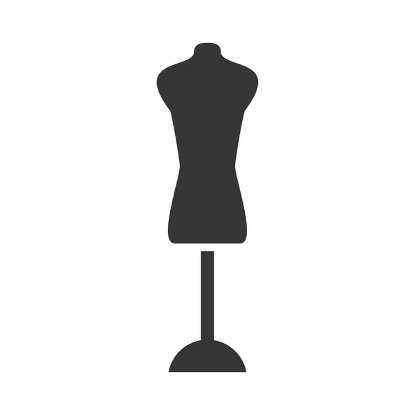 Ícone Vestido Design Linha Fina Mão Empate Ilustração Vetorial — Vetor de Stock