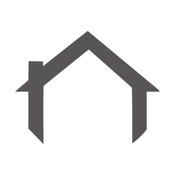 Roof House Icon Logo Vector — Stock Vector