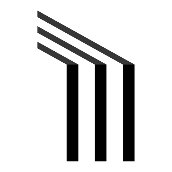 Logo Des Dachhauses — Stockvektor