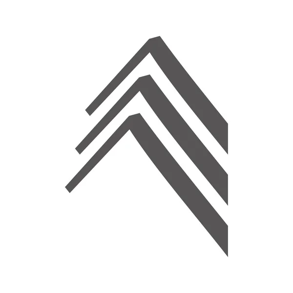 Tak Hus Ikon Logotyp — Stock vektor