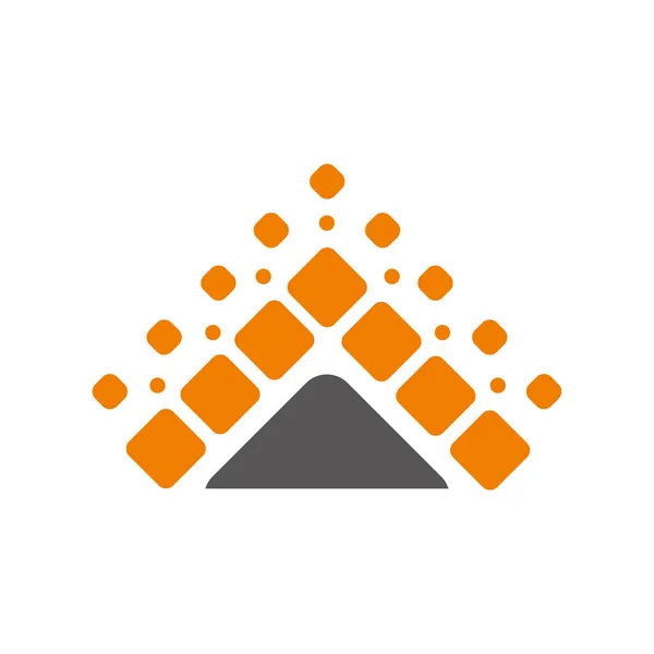 Icono Casa Del Tejado Inicio Logo Concepto Símbolo Creativo Minimalista — Vector de stock