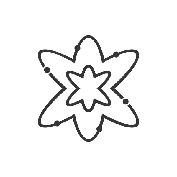 Fizik Simgesi Logosu Yaratıcı Sembol Minimalist Soyut Vektör Çizimi — Stok Vektör