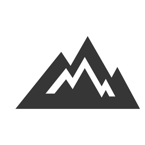 Berg Pictogram Logo Vector Illustratie — Stockvector