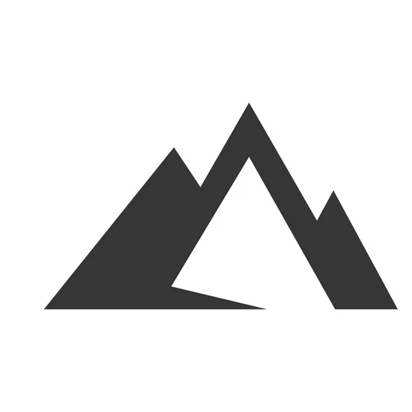 Icono Montaña Logotipo Vector Ilustración — Archivo Imágenes Vectoriales